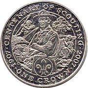 1 Crown - Elizabeth II Scouting, United Kingdom, 2007 reverse image
