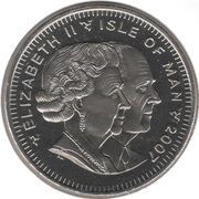 1 Crown - Elizabeth II Diamond Wedding - Wesminster Abbey obverse image