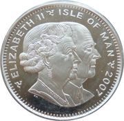 1 Crown - Elizabeth II Diamond Wedding - Family Portrait obverse image