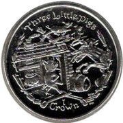 1 Crown - Elizabeth II Three Little Pigs, United Kingdom, 2007 reverse image