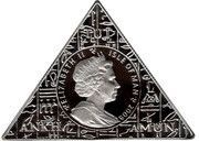 1 Crown - Elizabeth II Tutankhamun - Canopic Coffinette; Silver proof obverse image