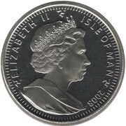 1 Crown - Elizabeth II Burmilla Cat; Coloured obverse image