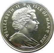 1 Crown - Elizabeth II Olympic torch and stadium obverse image