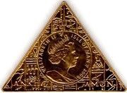 1 Crown - Elizabeth II Tutankhamun - Death Mask; Gold Plated obverse image
