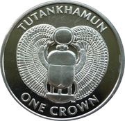 1 Crown - Elizabeth II Tutankhamun - Scarab, United Kingdom, 2008 reverse image