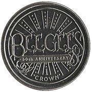 1 Crown - Elizabeth II Beegees 50th Anniversary, United Kingdom, 2009 reverse image