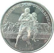 1 Crown - Elizabeth II World Cup, United Kingdom, 2009-2010 reverse image