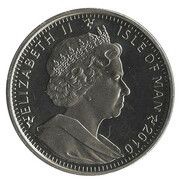 1 Crown - Elizabeth II Abyssinian Cat; Coloured obverse image