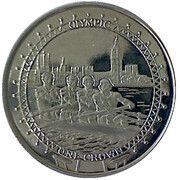 1 crown - Elizabeth II Rowing, United Kingdom, 2010 reverse image