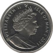 1 Crown - Elizabeth II Turkish Angora Cat; Coloured obverse image