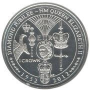 1 Crown - Elizabeth II Diamond Jubilee, United Kingdom, 2011 reverse image