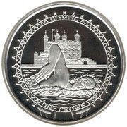 1 Crown - Elizabeth II London Olympics 2012 - Swimming; Silver Proof, United Kingdom, 2012 reverse image