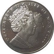 1 Crown - Elizabeth II London Olympics; Horse Jumping obverse image