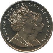 1 Crown - Elizabeth II Olympics London - Swimming obverse image