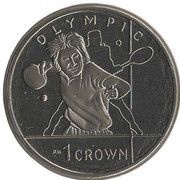 1 Crown - Elizabeth II Olympics London - Table Tennis, United Kingdom, 2012 reverse image