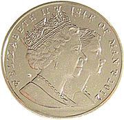 1 Crown - Elizabeth II London Olympics; Table Tennis obverse image