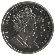 1 Crown - Elizabeth II Neptune's fountain in Gdansk obverse image