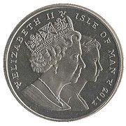 1 Crown - Elizabeth II Motherland statue in Kiev obverse image