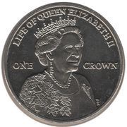 1 Crown - Elizabeth II Visit to Canada, United Kingdom, 2012 reverse image