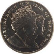 1 crown - Elizabeth II Thames Diamond Jubilee Pageant obverse image