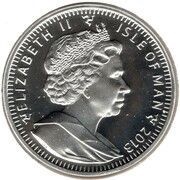 1 Crown - Elizabeth II Alpine Skiing; Silver Proof obverse image