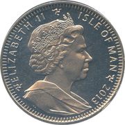 1 Crown - Elizabeth II Alpine Skiing obverse image