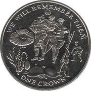 1 Crown - Elizabeth II Christmas Day 1914, United Kingdom, 2014 reverse image
