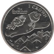 1 Crown - Elizabeth II Snowman and Snowdog, United Kingdom, 2014 reverse image