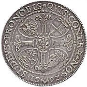 2 Thalers - George Frederick I, Bohemia, 1592 reverse image