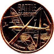 1 Crown - Elizabeth II Battle of Britain, United Kingdom, 2015 reverse image