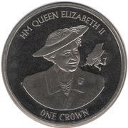 1 Crown - Elizabeth II 90th Birthday, United Kingdom, 2016 reverse image