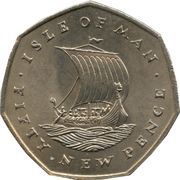 50 New Pence - Elizabeth II 2nd portrait, United Kingdom, 1971-1975 reverse image