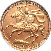 ½ Sovereign - Elizabeth II, United Kingdom, 1973-1982 reverse image