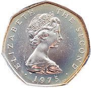 50 New Pence - Elizabeth II 2nd portrait obverse image