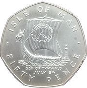 50 Pence - Elizabeth II Day of Tynwald; Silver Proof Issue, United Kingdom, 1979 reverse image