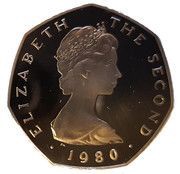 50 Pence - Elizabeth II Odin's Raven obverse image