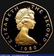 50 Pence - Elizabeth II Odin's Raven; Gold Proof obverse image
