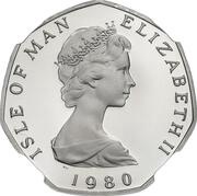 50 Pence - Elizabeth II Odin's Raven; Platinum Proof obverse image
