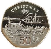 50 Pence - Elizabeth II Christmas, United Kingdom, 1980 reverse image