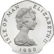 50 Pence - Elizabeth II Christmas; Platinum Proof obverse image