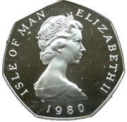 50 Pence - Elizabeth II Viking Longship-Silver version obverse image