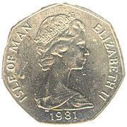 50 Pence - Elizabeth II Tourist Trophy Motorcycle Races obverse image