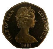 50 Pence - Elizabeth II Tourist Trophy Motorcycle Races; Silver Proof obverse image