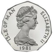50 Pence - Elizabeth II Christmas; Platinum Proof obverse image