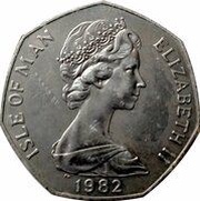 50 Pence - Elizabeth II Tourist Trophy Motorcycle Races obverse image