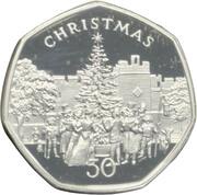 50 Pence - Elizabeth II Christmas; Silver Proof, United Kingdom, 1982 reverse image