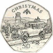 50 Pence - Elizabeth II Christmas, United Kingdom, 1983 reverse image