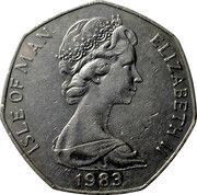 50 Pence - Elizabeth II Tourist Trophy Motorcycle Races obverse image