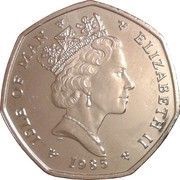 50 Pence - Elizabeth II 3rd portrait obverse image