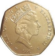 50 Pence - Elizabeth II 3rd portrait obverse image